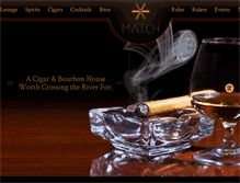 Tablet Screenshot of matchcigarbar.com